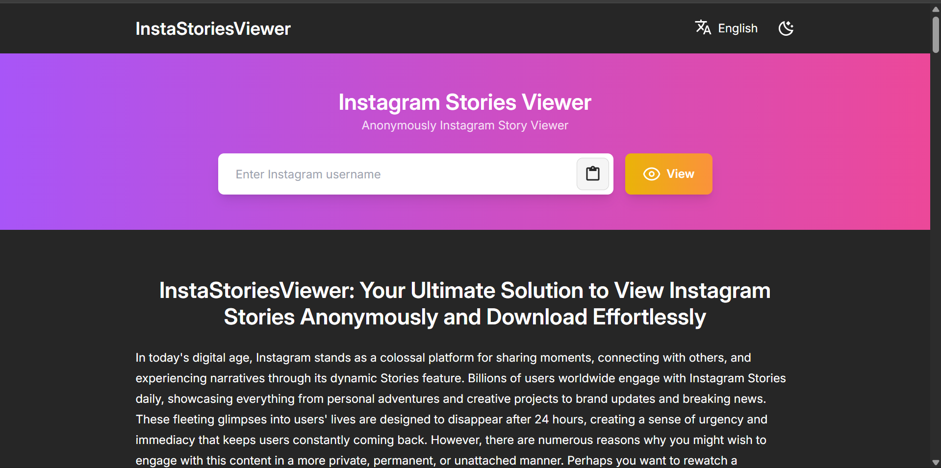 Cara Cepat Lihat Story Instagram Tanpa Login, Pakai InstaStoryViewer